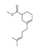 methyl 3-(4-methylpent-3-enyl)cyclohex-3-ene-1-carboxylate结构式