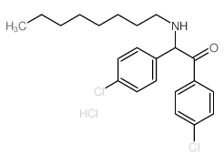 1,2-bis(4-chlorophenyl)-2-(octylamino)ethanone structure