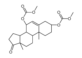 Androst-5-en-17-one, 3,7-bis[(methoxycarbonyl)oxy]-, (3beta,7beta)- (9CI) structure