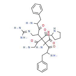 phenylalanyl-glycyl-prolyl-phenylalanyl-arginine结构式