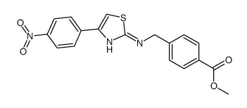 Methyl 4-({[4-(4-nitrophenyl)-1,3-thiazol-2-yl]amino}methyl)benzo ate结构式