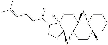 (17ξ)-21-Nor-5α-cholest-24-en-20-one Structure