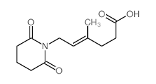 4-Hexenoic acid,6-(2,6-dioxo-1-piperidinyl)-4-methyl-, (E)- (9CI) Structure