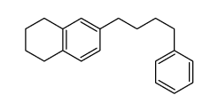 6-(4-phenylbutyl)-1,2,3,4-tetrahydronaphthalene结构式