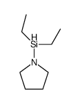1-(diethylsilyl)pyrrolidine Structure