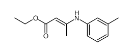 ethyl (2E)-3-[(3-methylphenyl)amino]-2-butenoate Structure