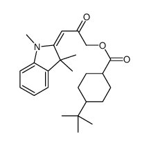 [2-oxo-3-(1,3,3-trimethylindol-2-ylidene)propyl] 4-tert-butylcyclohexane-1-carboxylate结构式