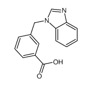 3-(benzimidazol-1-ylmethyl)benzoic acid Structure