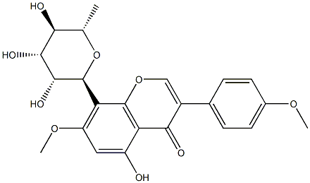 8-(6-Deoxy-α-L-mannopyranosyl)-5-hydroxy-7-methoxy-3-(4-methoxyphenyl)-4H-1-benzopyran-4-one picture