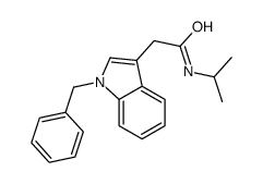 2-(1-benzylindol-3-yl)-N-propan-2-ylacetamide结构式