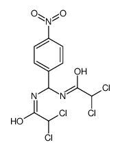 2,2-dichloro-N-[[(2,2-dichloroacetyl)amino]-(4-nitrophenyl)methyl]acetamide结构式