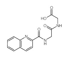 Glycine,N-[N-(2-quinolinylcarbonyl)glycyl]- (9CI) structure