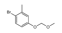 1-溴-4-(甲氧基甲氧基)-2-甲基苯结构式
