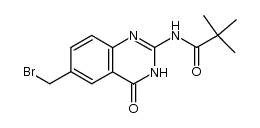 N-[6-(bromomethyl)-3,4-dihydro-4-oxo-2-quinazolinyl]-2,2-dimethylpropanamide结构式