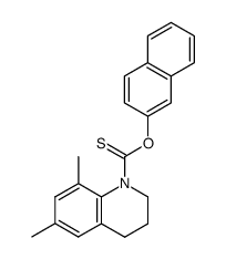 6,8-Dimethyl-3,4-dihydro-2H-quinoline-1-carbothioic acid O-naphthalen-2-yl ester Structure