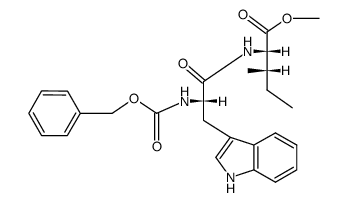 N-carbobenzyloxy-L-tryptophanyl-L-isoleucine methyl ester结构式