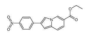 ethyl 2-(4-nitrophenyl)indolizine-6-carboxylate Structure