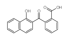 Benzoic acid,2-[(1-hydroxy-2-naphthalenyl)carbonyl]- structure