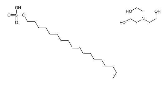 2-[bis(2-hydroxyethyl)amino]ethanol,[(Z)-octadec-9-enyl] hydrogen sulfate结构式