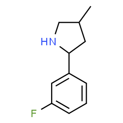 Pyrrolidine, 2-(3-fluorophenyl)-4-methyl- (9CI)结构式
