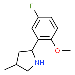 Pyrrolidine, 2-(5-fluoro-2-methoxyphenyl)-4-methyl- (9CI) picture