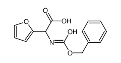 {[(Benzyloxy)carbonyl]amino}(2-furyl)acetic acid Structure