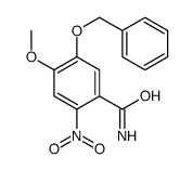 4-methoxy-2-nitro-5-phenylmethoxybenzamide结构式