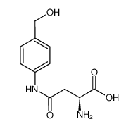 L-aspartic acid β-amide of p-aminobenzylalcohol结构式