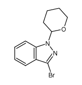 3-bromo-1-(tetrahydro-2H-pyran-2-yl)-1H-indazole结构式