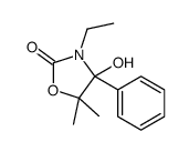 3-ethyl-4-hydroxy-5,5-dimethyl-4-phenyl-1,3-oxazolidin-2-one结构式