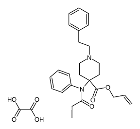 1-(2-Phenylethyl)-4-(N-propionylanilino)piperidin-4-carbonsaeure-allylester-oxalat Structure