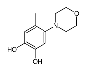 4-methyl-5-morpholin-4-ylbenzene-1,2-diol结构式