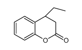(4R)-4-ethyl-3,4-dihydrochromen-2-one结构式