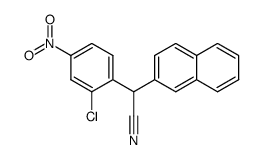 α-(2-chloro-4-nitrophenyl)-2-naphtaleneacetonitrile Structure