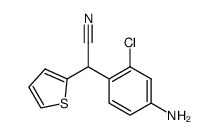 α-(4-amino-2-chlorophenyl)-2-thiopheneacetonitrile结构式