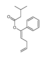 1-phenylpenta-1,4-dienyl 3-methylbutanoate结构式