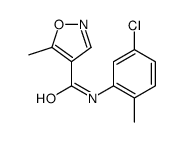 N-(5-chloro-2-methylphenyl)-5-methyl-1,2-oxazole-4-carboxamide Structure