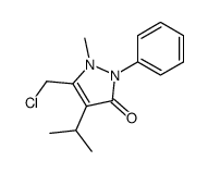 5-(chloromethyl)-4-isopropyl-1-methyl-2-phenyl-1,2-dihydro-3H-pyrazol-3-one Structure