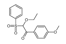 2-(benzenesulfonyl)-2-ethoxy-1-(4-methoxyphenyl)ethanone Structure