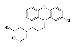 2-[3-(2-chlorophenothiazin-10-yl)propyl-(2-hydroxyethyl)amino]ethanol Structure