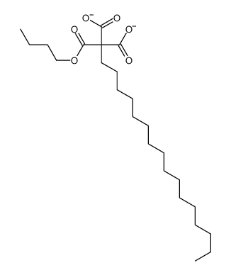 2-butoxycarbonyl-2-hexadecylpropanedioate结构式