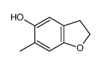 6-methyl-2,3-dihydro-1-benzofuran-5-ol结构式