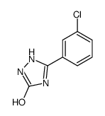 5-(3-chlorophenyl)-1,2-dihydro-1,2,4-triazol-3-one Structure