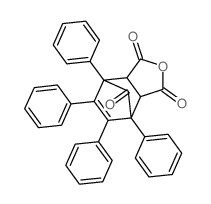 7-oxo-1,4,5,6-tetraphenyl-norborn-5-ene-2,3-dicarboxylic acid anhydride Structure