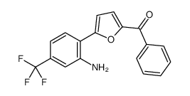 [5-[2-amino-4-(trifluoromethyl)phenyl]furan-2-yl]-phenylmethanone结构式