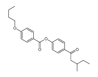 [4-(3-methylpentanoyl)phenyl] 4-butoxybenzoate Structure