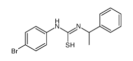 1-(4-bromophenyl)-3-(1-phenylethyl)thiourea Structure