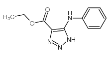 5-(Phenylamino)-1H-1,2,3-triazole-4-carboxylic acid ethylester结构式