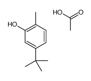 acetic acid,5-tert-butyl-2-methylphenol结构式