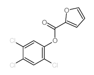 2-Furancarboxylic acid,2,4,5-trichlorophenyl ester Structure